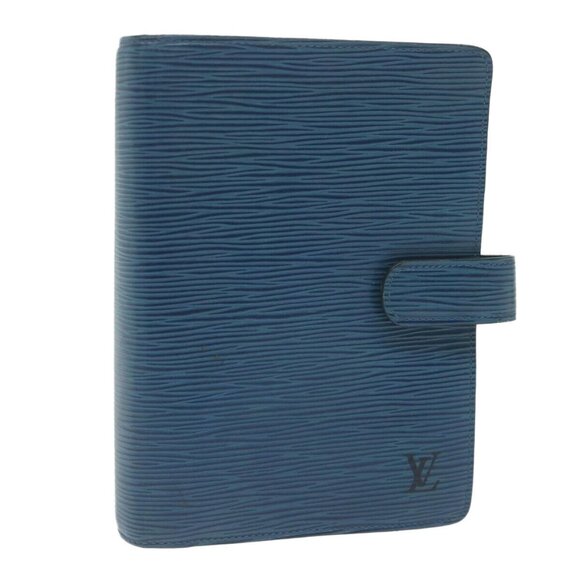 LOUIS VUITTON Epi Agenda MM Day Planner Cover Blue - Picture 1 of 16